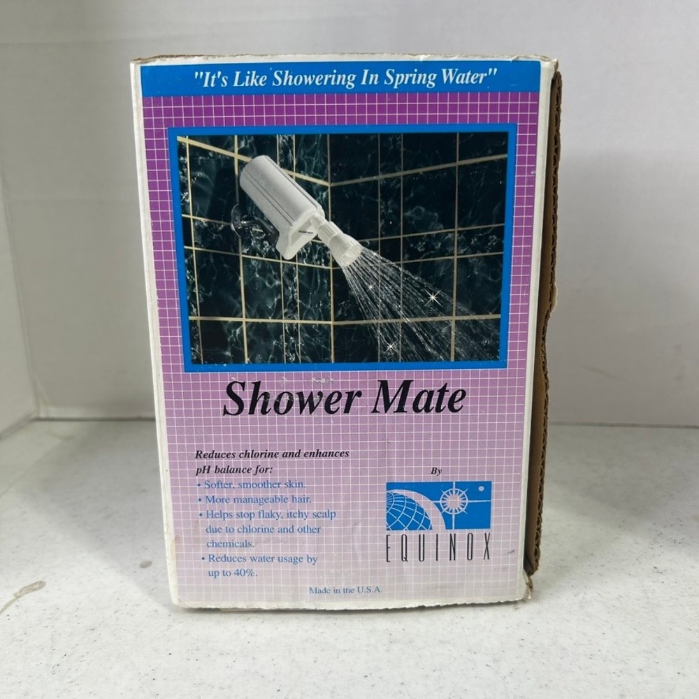 Equinox Shower Mate Model EQ-40 Water Treatment System Filter White Vintage USA
